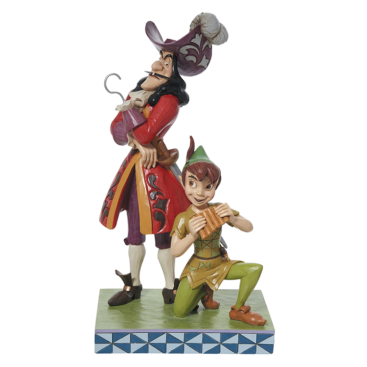Enesco精品雕塑 Disney 迪士尼 小飛俠 彼得潘和虎克船長居家擺飾 EN34011
