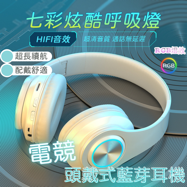 【台灣現貨】電競立體全罩式藍牙耳機麥克風 無線藍芽耳機 高音質重低音耳機 頭戴式藍芽耳機 耳罩式耳機 超震撼低音耳機