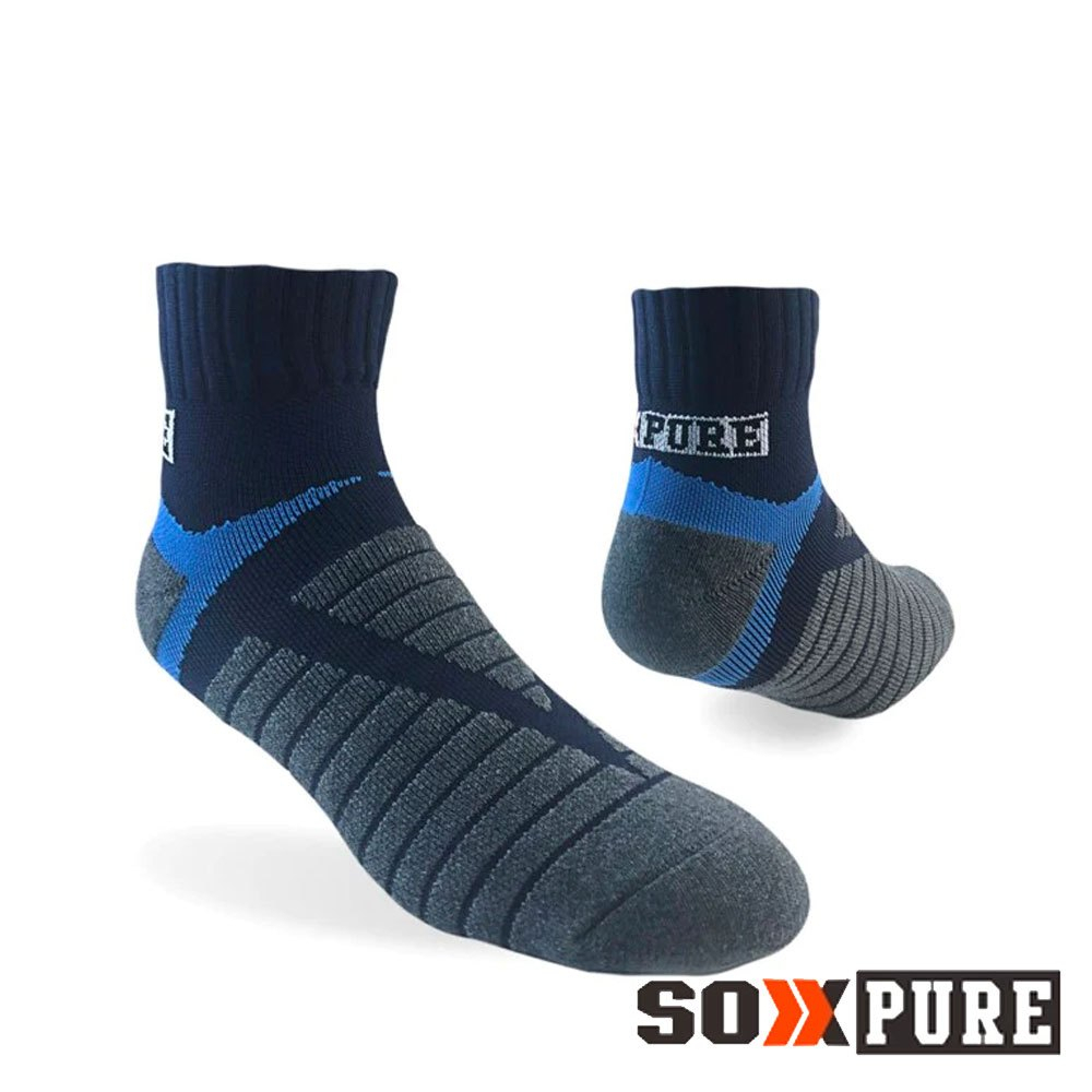 【SOXPURE】男厚氣壓機能襪『藏青/灰』SP1009