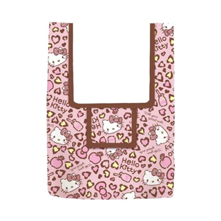 [台灣現貨][知日文具] Hello Kitty 凱蒂貓 粉紅豹紋購物袋 三麗鷗 提袋 環保袋