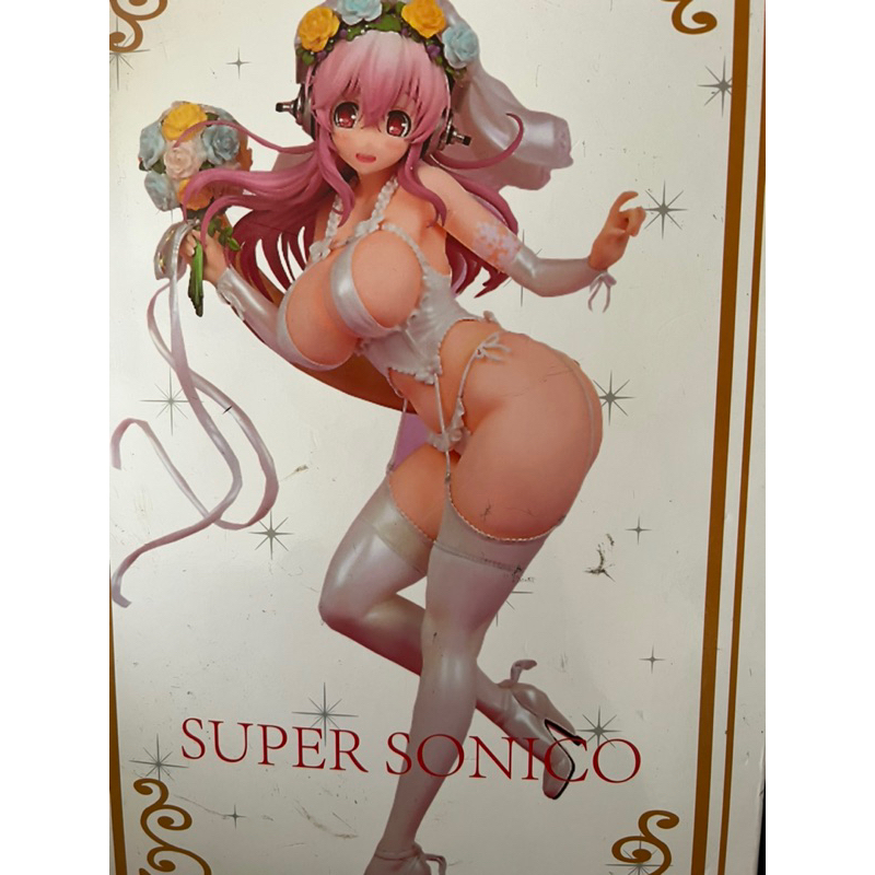 娃娃機 巨無霸  公仔 索尼子  super Sonico 10週年紀念 婚紗 花嫁 巨乳 爆乳 性感絲襪 18🈲️