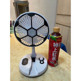 臺灣現貨 7吋足球造型枱燈電風扇 折疊伸縮風扇 USB充電風扇