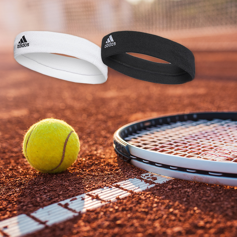 Adidas Tennis Headband 頭帶 運動 網球 訓練 健身 延展性 吸汗 舒適 [CF6926]