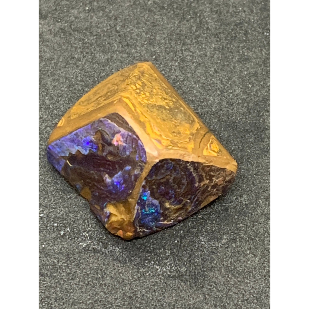 茱莉亞 澳洲蛋白石 礫背蛋白石原礦 編號Ｒ13 原石 boulder opal 歐泊 澳寶 閃山雲 歐珀