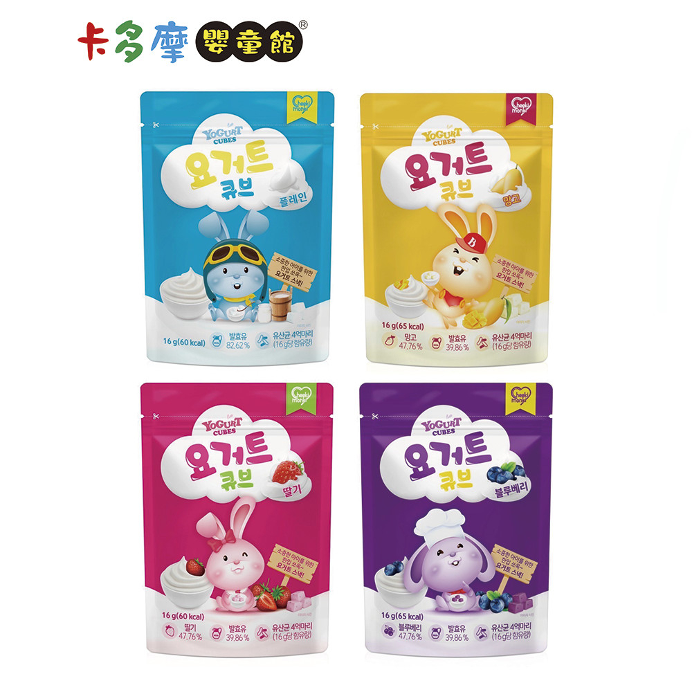 【MB Baby萌寶寶】優格餅16g 芒果/草莓/藍莓/原味 原廠公司貨｜卡多摩