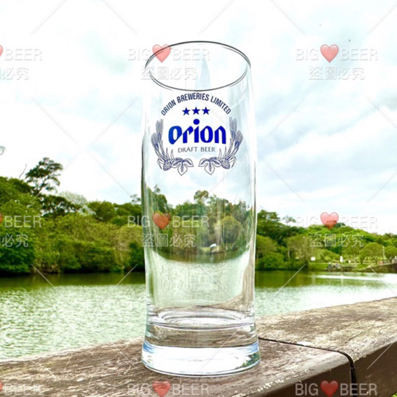 *台北現貨*英文酒標  沖繩 啤酒杯 ORION 專用杯 日本啤酒杯