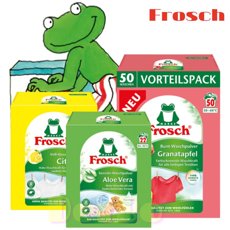 現貨「德國🇩🇪」 Frosch 德國小綠蛙 洗衣粉 蘆薈 石榴 彩色衣物