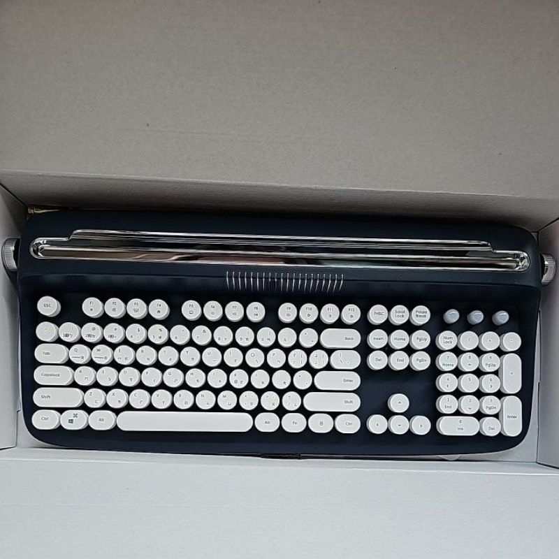 actto復古打字機鍵盤 深藍 二手未使用 數字鍵