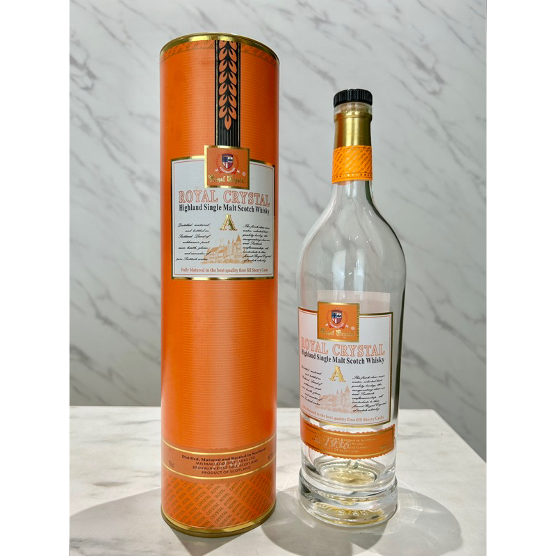 (限量) 蘇格蘭之星 A 皇單一麥芽蘇格蘭威士忌 0.7L「空酒瓶+空盒」