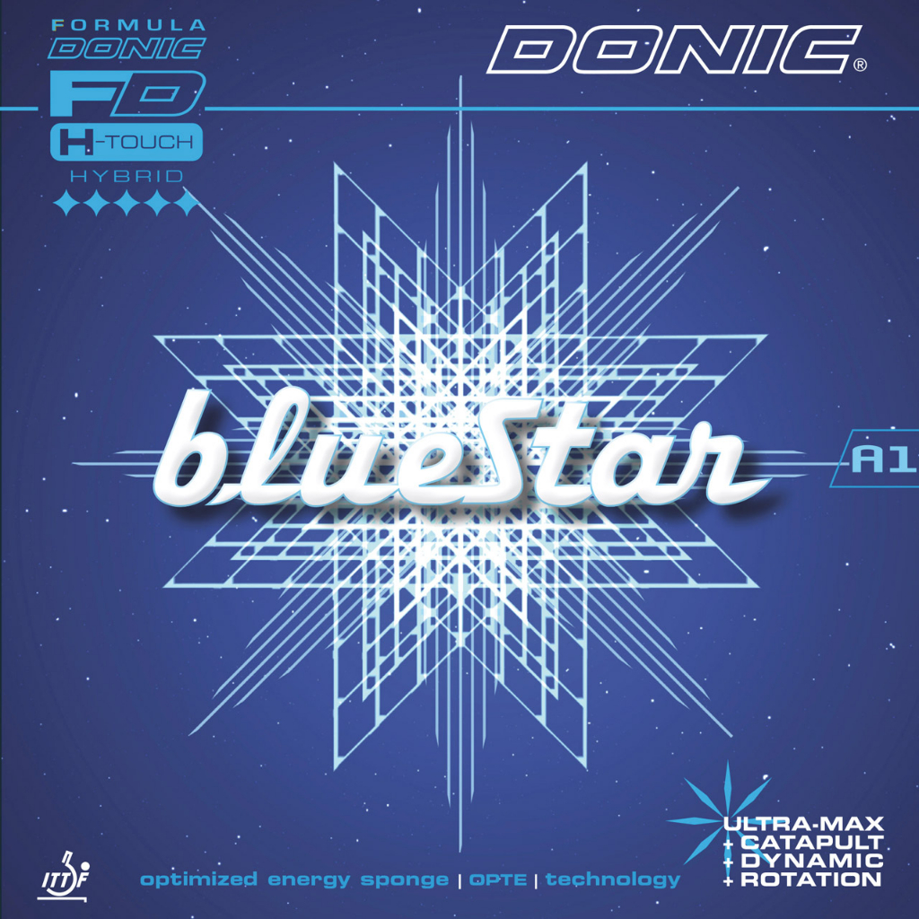 ★波爾桌球★ DONIC BlueStar A1 德國蛋糕海綿黏性面膠 《台灣代理商公司貨》藍色之星★ 歐規52.5度