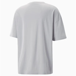 PUMA 流行系列CLASSICS 灰色寬鬆短袖T恤男-NO.53807080