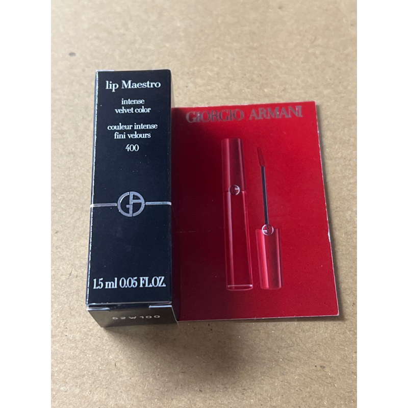 🪴 GIORGIO ARMANI GA亞曼尼 奢華絲絨訂製唇萃 400 試用盤1.5ml