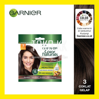 Garnier Color semir rambut pewarna KBT89 COKLAT GELAP