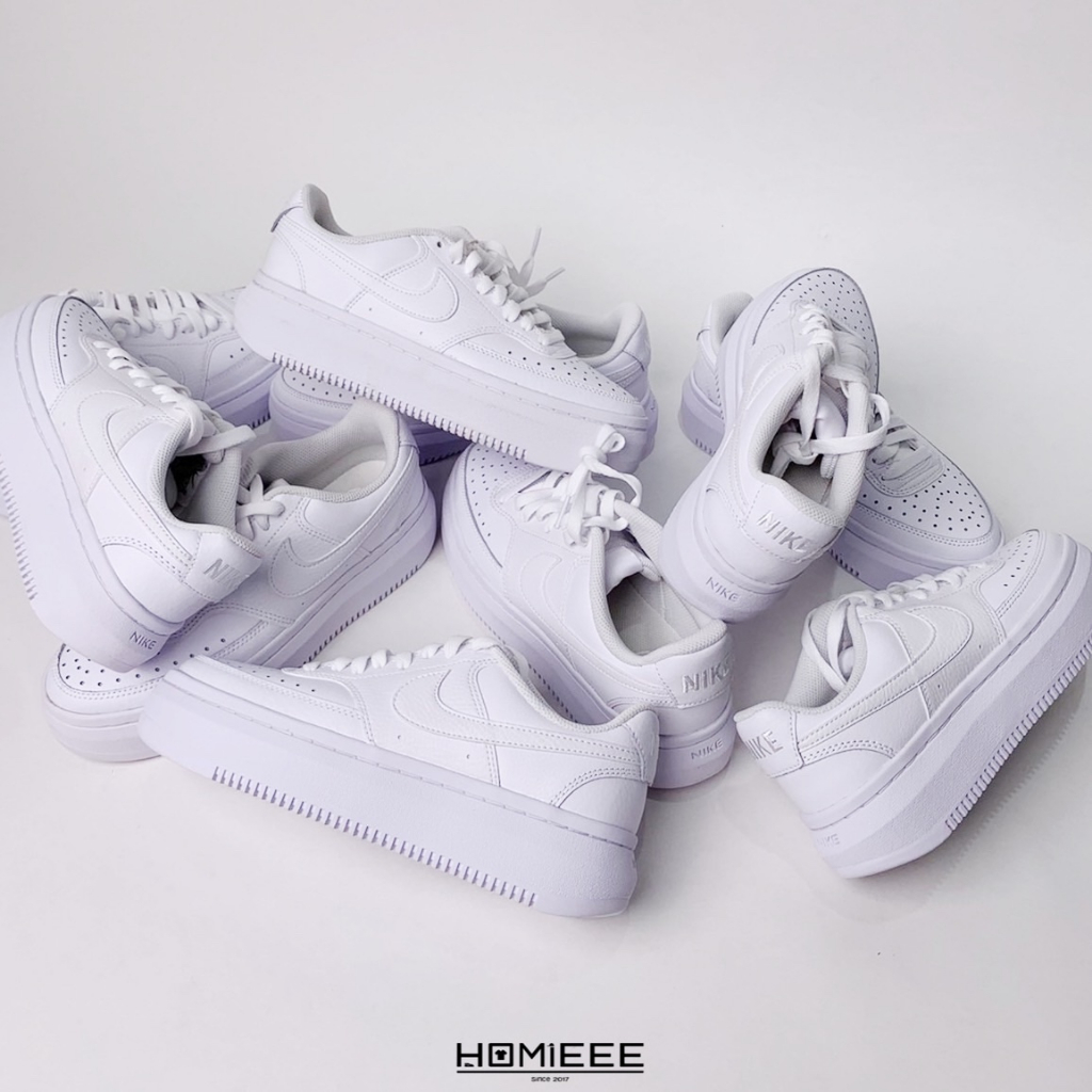 【Homieee】Nike Court Vision Alta 小白鞋 厚底 全白 牛奶雪糕 DM0113-100