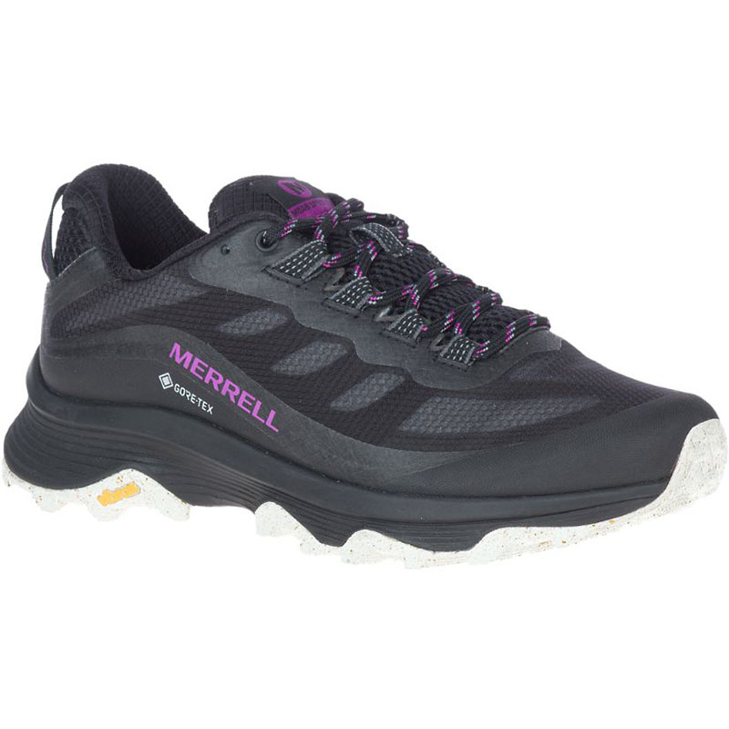 【MERRELL 美國】 女 MOAB SPEED G/T健行運動鞋 黑/紫 ML066850 GORE-TEX戶外鞋
