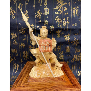 【東天佛俱】黃楊木哪吒三太子 太子爺 中壇元帥 小神尊 小神明 神像木雕 裝飾擺件