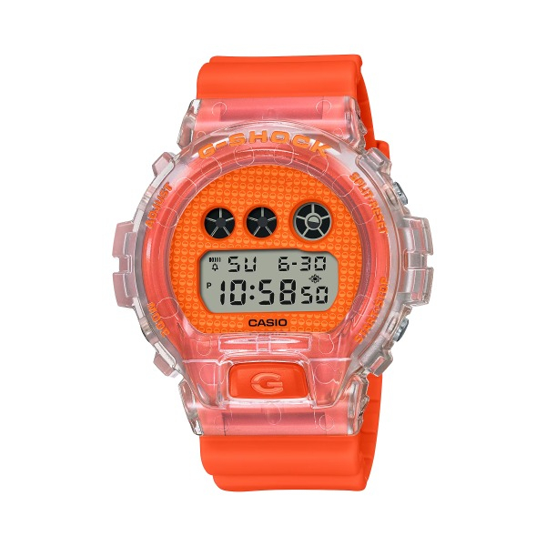 【CASIO G-SHOCK】俏皮扭蛋玩具系列電子運動腕錶-俏麗橘/DW-6900GL-4/台灣總代理公司貨享一年保固