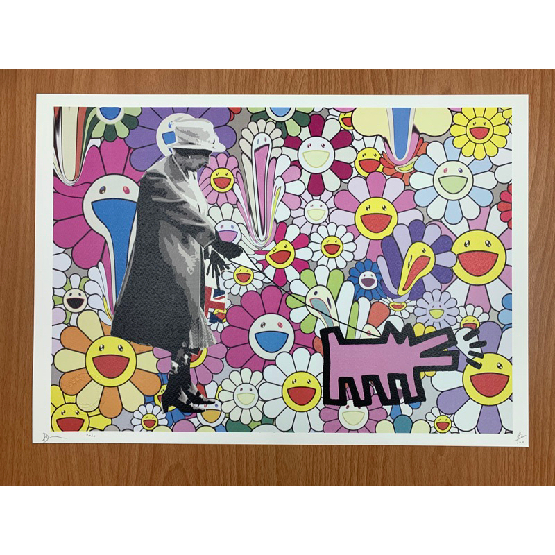 Death NYC 2020版畫 翻玩 凱斯哈林 Keith Haring &amp; 村上隆