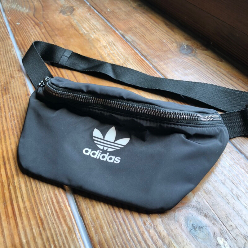 真品 Adidas Originals 三葉草腰包 霹靂腰包 小包 隨身包 側背包 小廢包 ED5875 黑 保證正品