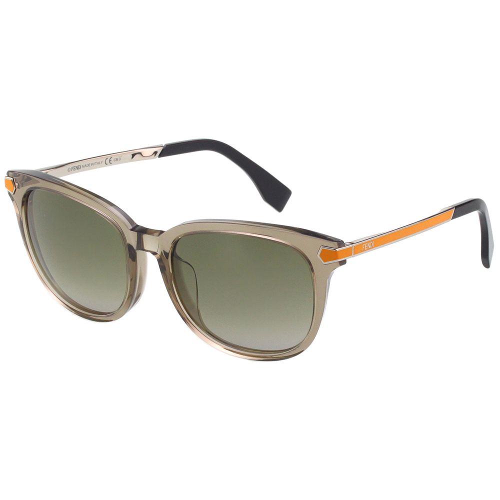 FENDI 墨鏡 太陽眼鏡(透明茶色)FF0021FS