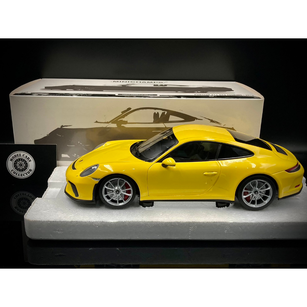 【收藏模人】Minichamps Porsche 911 991.2 GT3 Touring 黃色 1:18 1/18