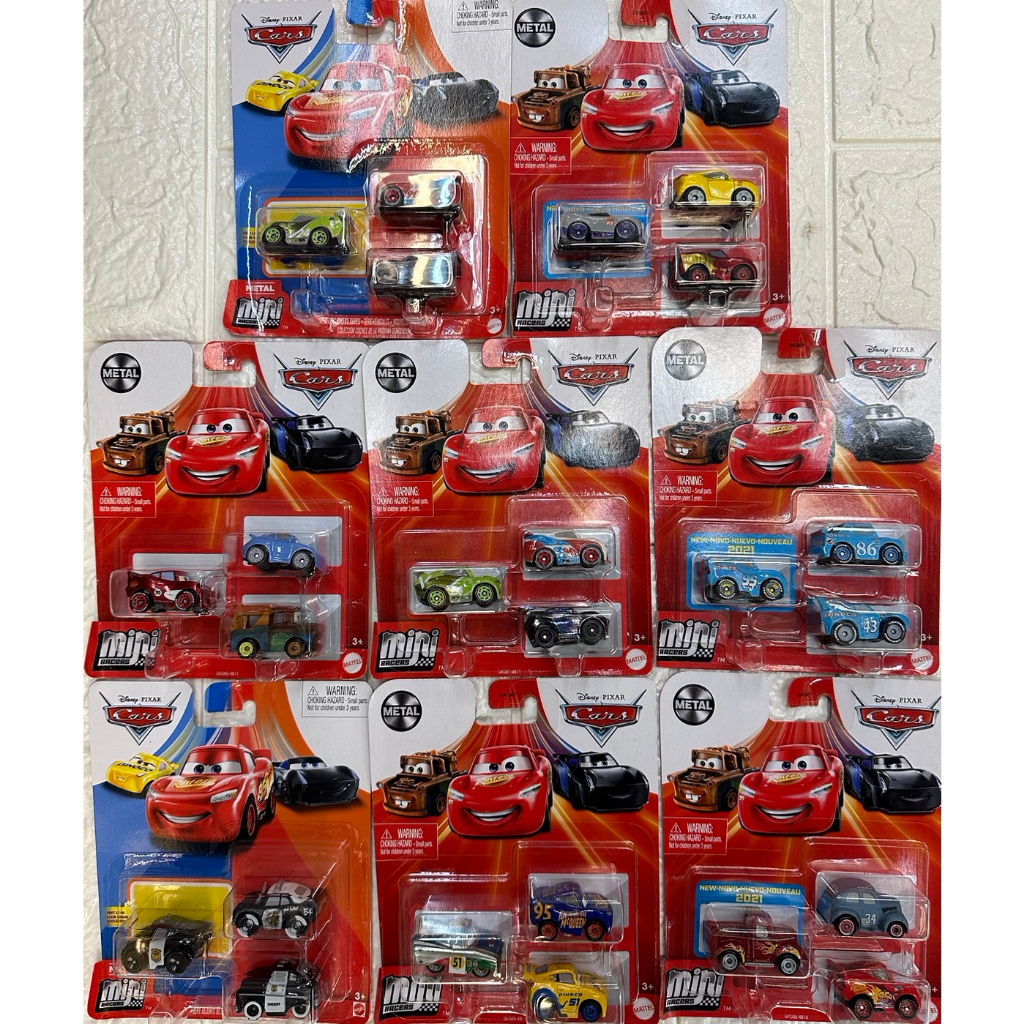 《正版》mattel 美泰兒 汽車總動員迷你小汽車3入組 cars mini 合金車