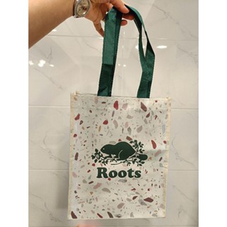 全新Roots限量大理石環保購物袋中款