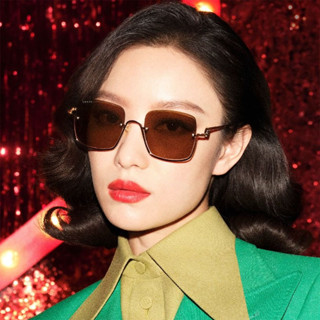 gucci gg1279s 古馳太陽眼鏡｜明星倪妮同款方形半框女士金絲墨鏡 女生品牌眼鏡框【幸子眼鏡】