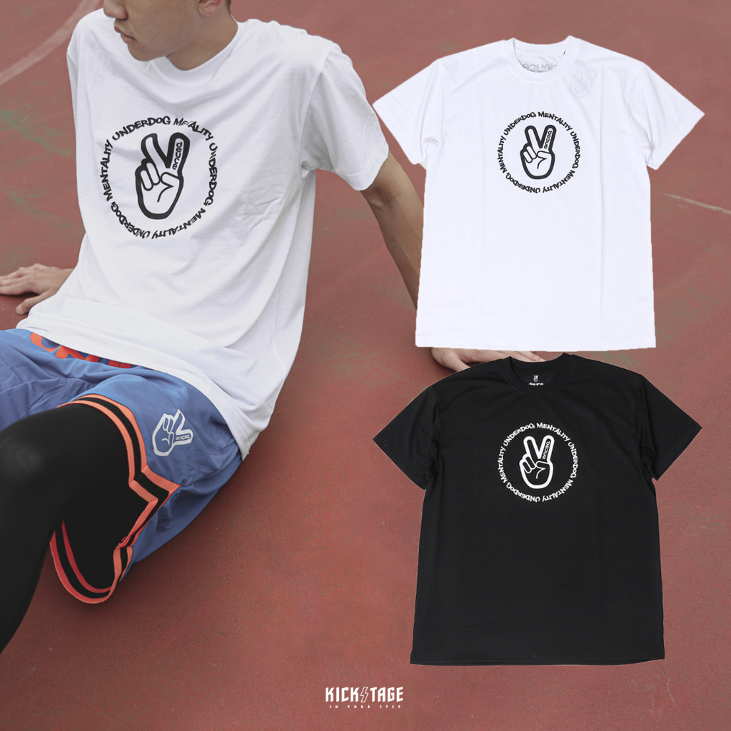 Deuce Brand Underdog Mentality Tee 黑色 白色 環繞串標 運動 短T【DE004】