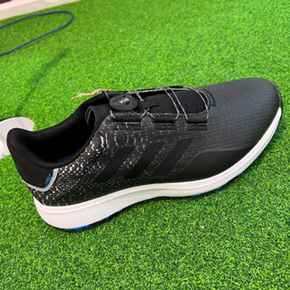 (零碼出清)adidas S2G BOA WIDE SPIKELESS 高爾夫運動鞋(黑)#GV9789