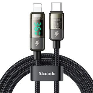 Mcdodo 麥多多 Lightning/Type-C/iPhone/PD充電線傳輸線 智慧斷電 數顯 透影 1.2m
