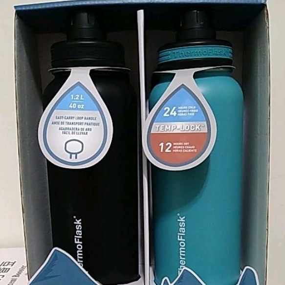 Costco ThermoFlask 不鏽鋼保冷瓶 1.2公升 X 2件組
