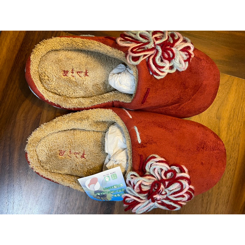 ♡日本室內🇯🇵  秋山製靴 靜音 抗菌室內拖鞋(紅.藍)2色 1（38/39號）