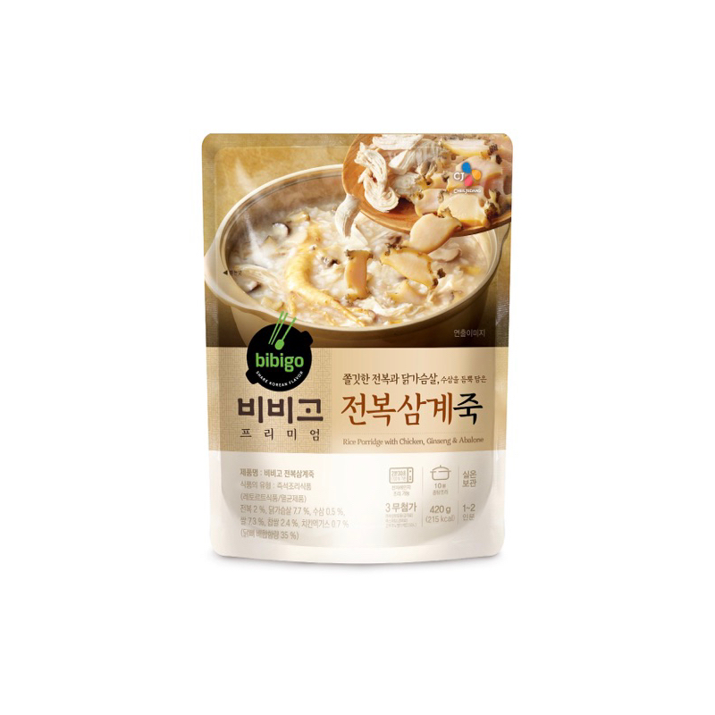 韓國🇰🇷 CJ bibigo鮑魚人參雞肉粥(即時食品420g)