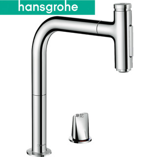 hansgrohe Metris Select M71 二孔伸縮廚房龍頭73819000