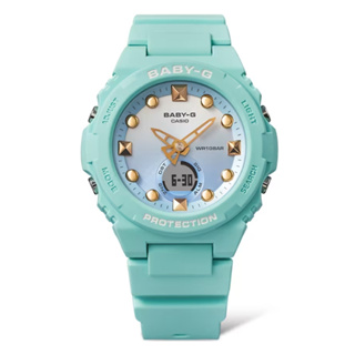 【CASIO】BABY-G BGA-320-3A 漸層錶盤 人魚珍珠/42mm/公司貨/綠