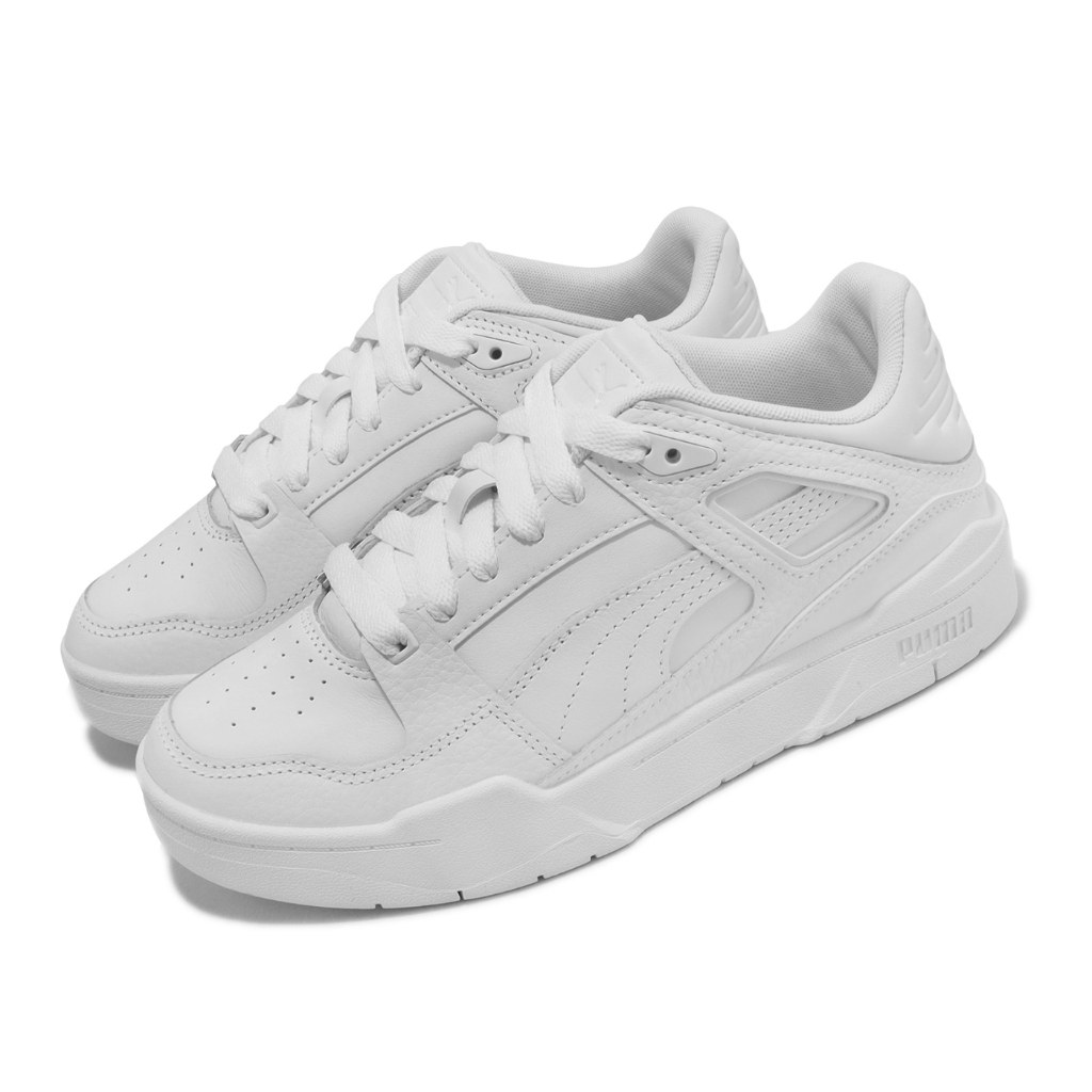 Puma Slipstream Lth 女休閒鞋 百搭款 全白 復古經典 皮革厚底 38754402 KAORACER