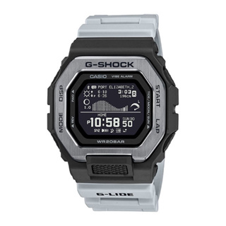 {FUAN}全新台灣卡西歐公司貨G-SHOCK G-LIDE系列衝浪者潮汐電子錶 黑x灰 GBX-100TT-8一年保固