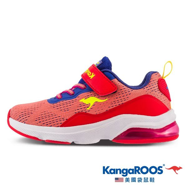 KangaROOS 美國袋鼠鞋 童鞋 RUN SWIFT 輕量透氣 緩震氣墊 運動鞋-KK11892紅特價590元