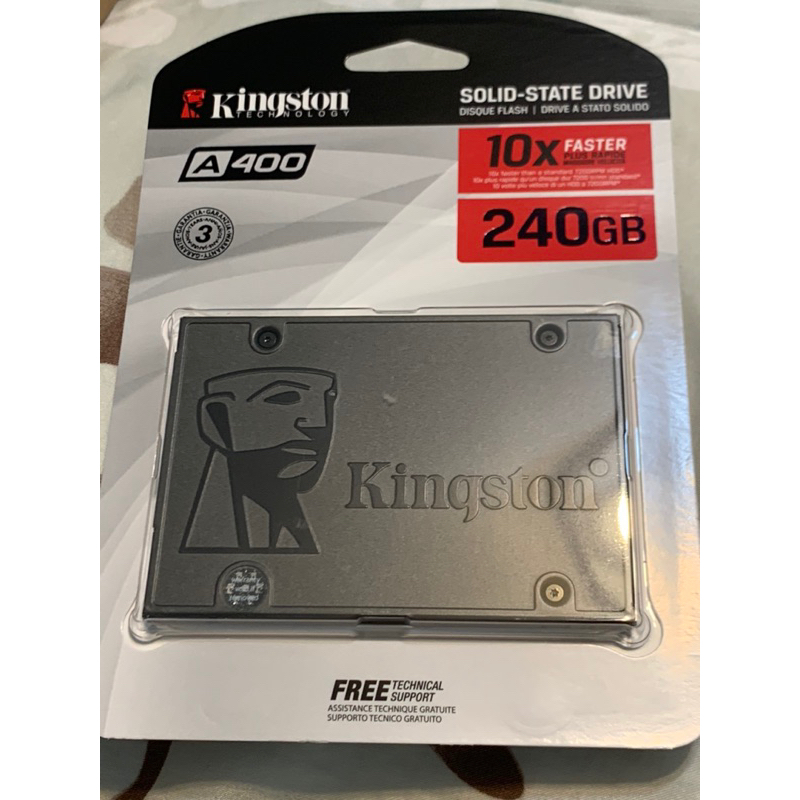 Kingston A400 240/480GB SATA-3 2.5吋 SSD (SA400S37/240G;480G)