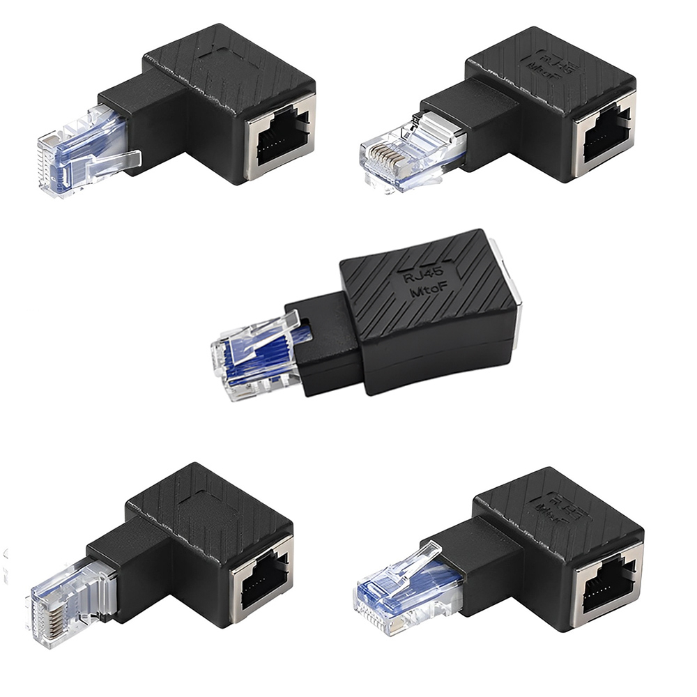 RJ45網路線公對母轉接頭(上彎頭/下彎頭/左彎頭/ 彎頭/ 直頭)