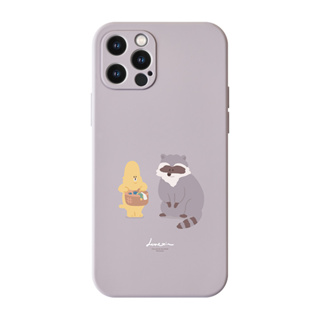 【TOYSELECT】Lunexin無耳貓叫浣熊洗衣服系列全包iPhone手機殼-薰衣草紫