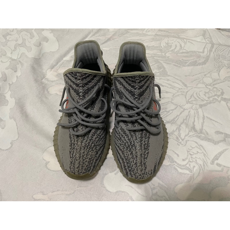 二手！Adidas Yeezy Boost 350 V2 Beluga 2.0 灰橘 AH2203