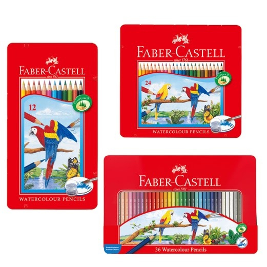 Faber-Castell 輝柏 水彩 色鉛筆 六角 12色 24色 36色 鐵盒 115913【金玉堂文具】