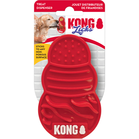 {關門放狗} 全台獨家首賣 美國Kong Licks 經典葫蘆造型 寵物吸盤慢食墊