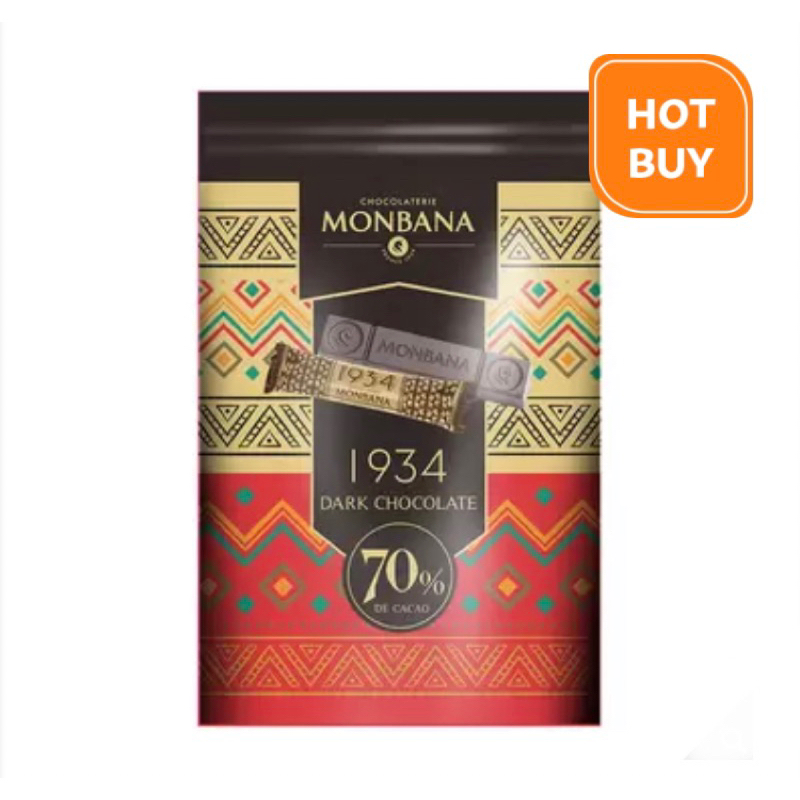 好市多代購商品🌟 Monbana 1934 70%迦納黑巧克力條 640公克