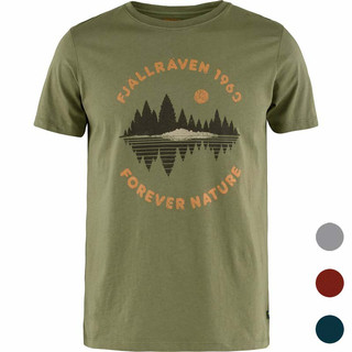 Fjallraven 小狐狸 多色 男款 Forest Mirror T Shirt 有機棉T恤 87045 綠野山房