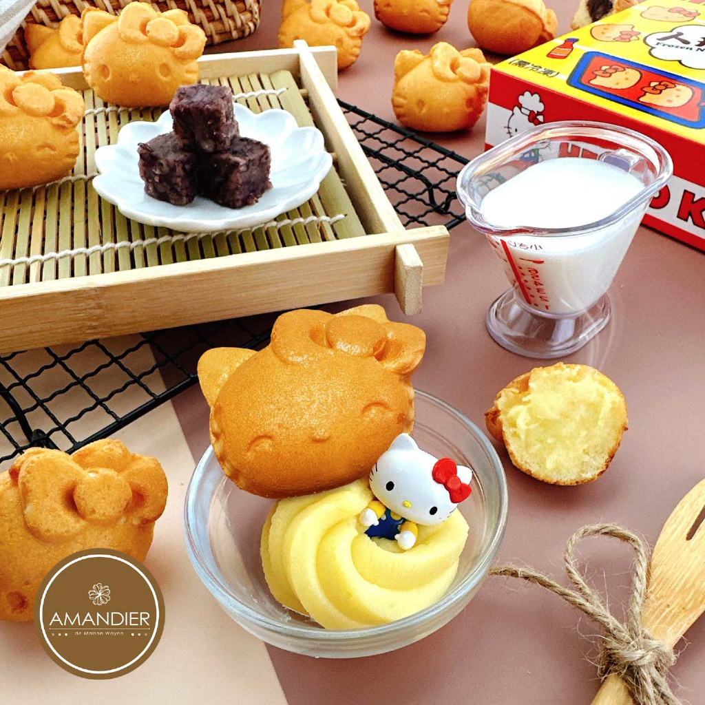 【雅蒙蒂文創烘焙禮品】Hello Kitty mini燒(卡士達/紅豆風味) 8入