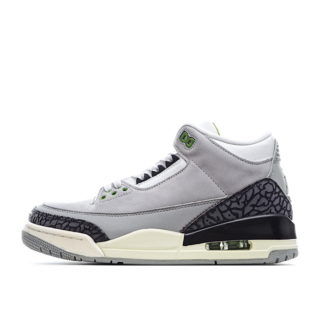 Air Jordan 3 Retro“Chlorophyll”AJ3 喬3男女同款休閑運動鞋 籃球鞋