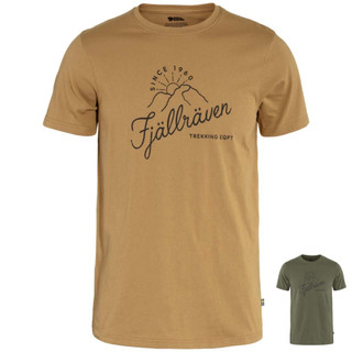 Fjallraven 小狐狸 男 有機棉T Sunrise 短袖TEE 棉T T-Shirt 87047 綠野山房